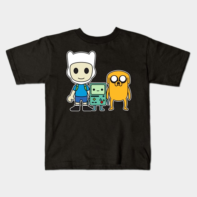 Adventure Time Kids T-Shirt by Chibi Pops